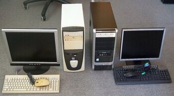 Dvě starší PC sestavy za 200,- Kč celkem
