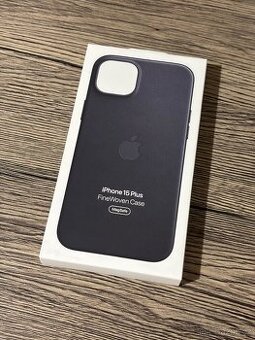 Kryt Apple FineWoven Case s MagSafe pro iPhone 15 Plus Černý