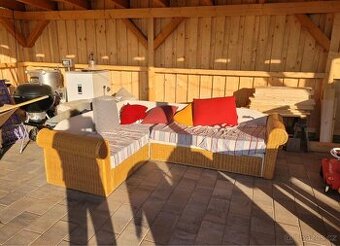 Roztahovací ratanová sedačka zahradní nábytek