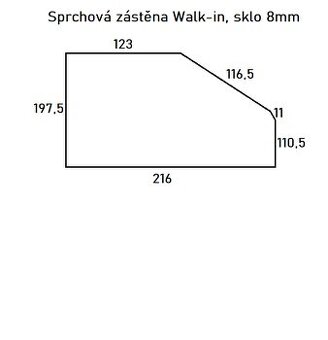 Walk-in zástěna