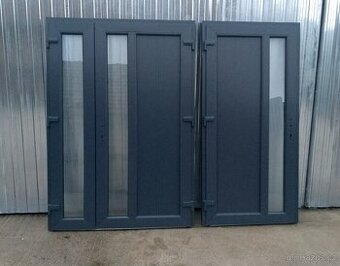 Vchodove dvere antracit/bila