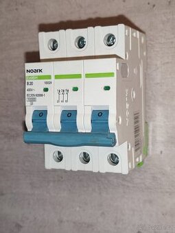 Prodám jistič 3x20A Noark Ex9BH 3P B20 10000