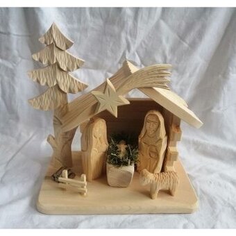 Dřevěný betlém 14D1