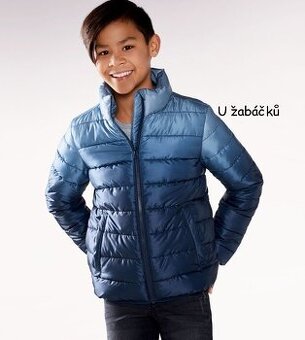 ☘️ Klučičí OMBRE BUNDA modrá přechodová vel. 152 ☘️