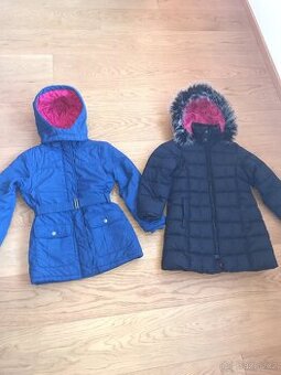 Zimní kabáty Tchibo a Marks a Spencer vel 134-140