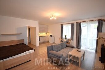 Milovice, pronájem bytu 1+kk, 55 m2 s balkonem a sklepem, ok
