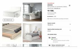 Postel IKEA 160/200