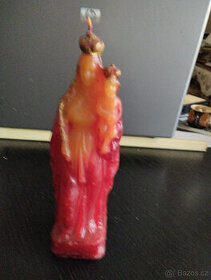 Retro svíčka Panna Marie(vosk), - 1