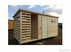 Dřevěný zahradní domek s terasou LOT - 1