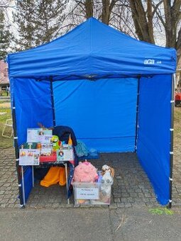 Nabízím k pronájmu nůžkový stánek, prodejní stan (rozkládací