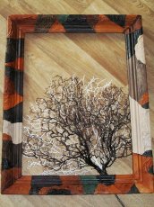 Obrazový rám potažený pravou kůží hand made
