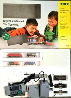 Vláčky N Digitální sada TRIX 11124/Diesel lok-zvuk/zánovní
