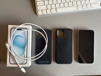 iPhone 15 128 GB modrá TOP + kryty
