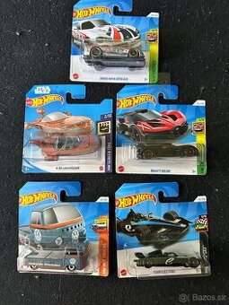 Hot wheels autíčka nove neotvorene 5 kusov (N)