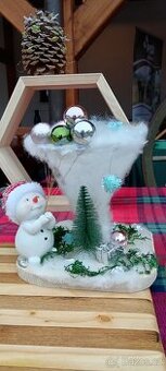 Zimní dekorace - sněhulák