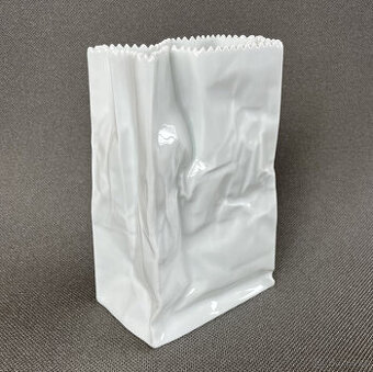 Rosenthal Ikonická porcelánová váza Paper Bag 18.5 cm