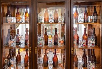 Sbírám STARÉ PIVNÍ LAHVE, FLAŠKY, SKLENICE A REKLAMY