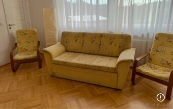 Rozkládací gauč + křesla