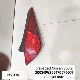 PRAVÉ ZADNÍ SVĚTLO NISSAN 350Z   originální  KOD: 2554705756