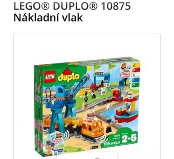 Lego duplo nákladní vlak 10875