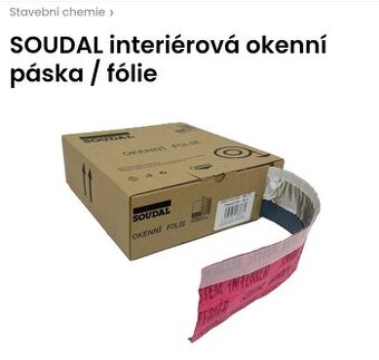Okenní páska Soudal interiér 70 mm / 25 m