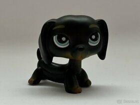 LPS černý pes jezevčík ze staré edice s magnetem - 1