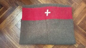 Originální vlněná deka švýcarské armády - 1