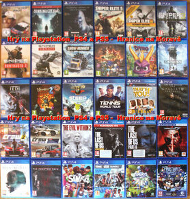 Hry na Playstation PS4+PS5 seznam rozdělen na 3 inzeráty