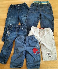 Set džínů kalhot vel. 86,98,74 - 5 kusů