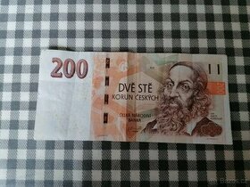 VZÁCNÁ 200 KORUNA 2018 SÉRIE H05 330000