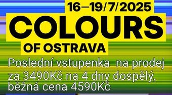 Colours of ostrava dospělý na 4 dny