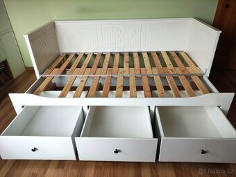 Ikea rozkládací postel Hemnes + 2x matrace