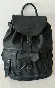 Velký originál vintage kožený Batoh kůže - 1