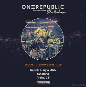 ONEREPUBLIC, VIP KLUBOVÉ PATRO, 5.10.2025 O2 ARENA