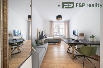 Prodej bytu 1+kk 39 m² Ve vrchu, Praha 8 - Libeň