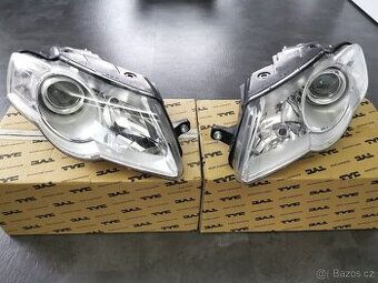 PŘEDNÍ SVĚTLA VW PASSAT B6 / 3C / KOMPLETNÍ / ZASÍLÁME