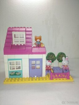 Hello Kitty domeček se zahrádkou, stavebnice UNICO Plus