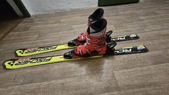 LYŽAŘSKY SET PRO DÍTĚ - LYŽE 130 +BOTY+HELMA