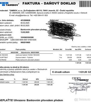 2x autobaterie varta a yuasa