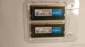 Prodám SODIMM DDR4 Crucial/Micron 16GB /2x8GB kit/