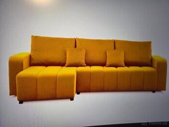 Rohová sedaci souprava žlutá