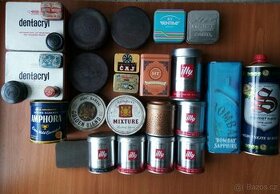 Staré i novější, plechové a bakelitové krabičky