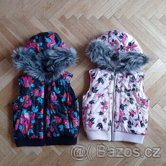 zateplená vesta 104/110/116 (dvojčata)