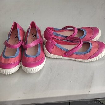 Dětské přezůvky balerínky vel.34 pro dvojčata