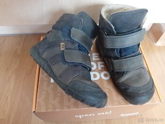 Barefoot kožené zimní boty Koel, vel. 28