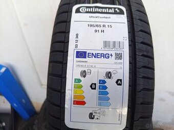 Prodám 2ks nových letních pneu 195/65 R15 91H Continental
