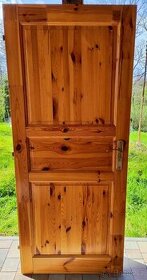 dřevěné dveře 80L - 1