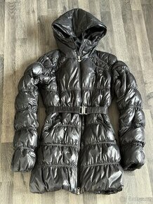 Černý péřový kabát Adidas vel. 34