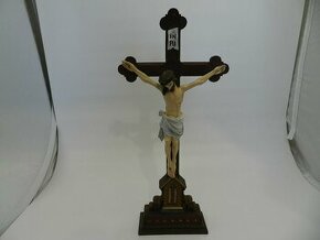 Krásný starý dřevěný Kříž Ježíš Kristus na Kříži