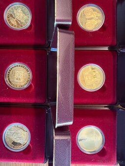 Sada 6 zlatých mincí Mimořádné ražby | 2012 - 2021 | Proof